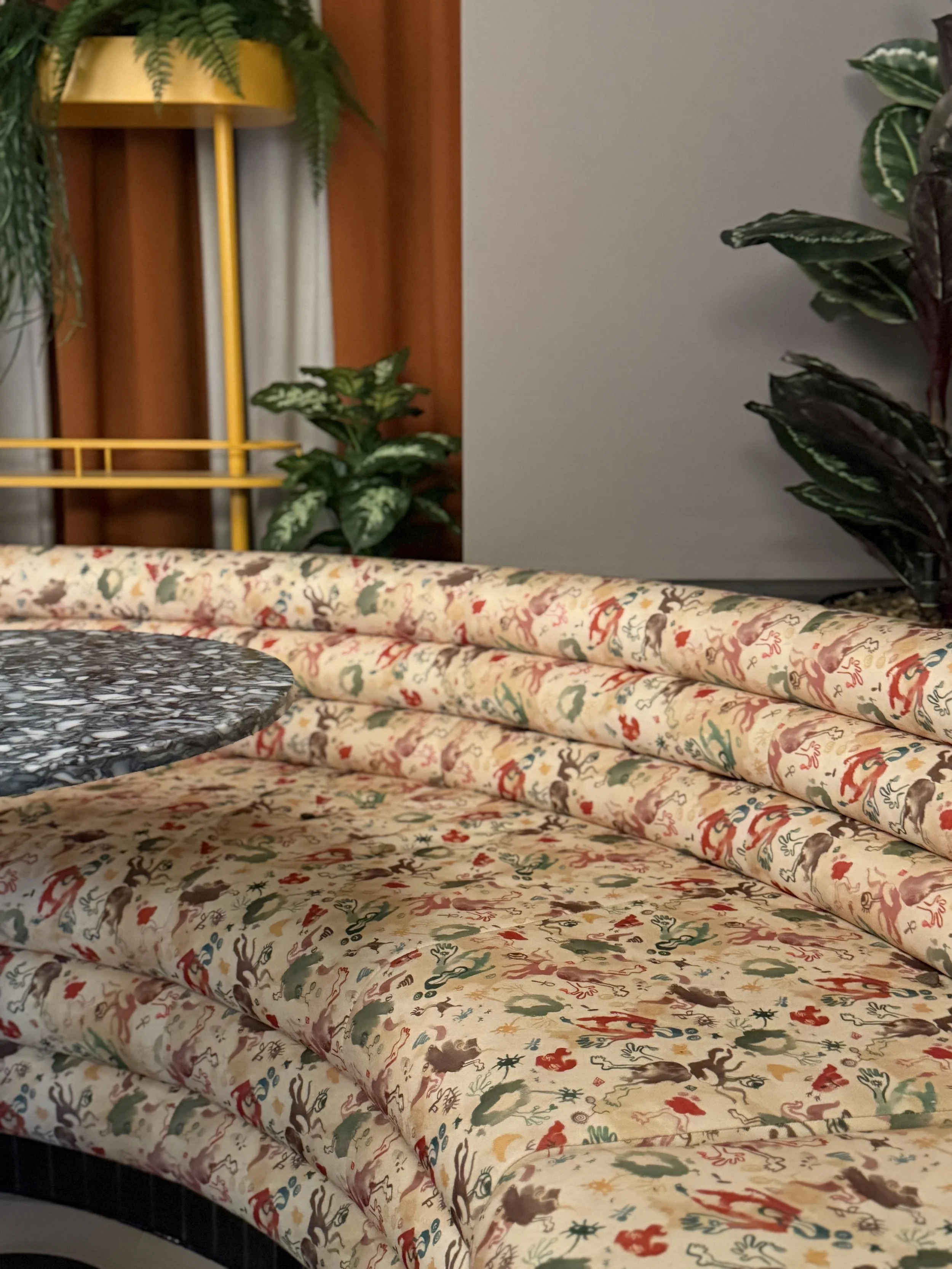 Hobo Hotel restaurant custom made textile