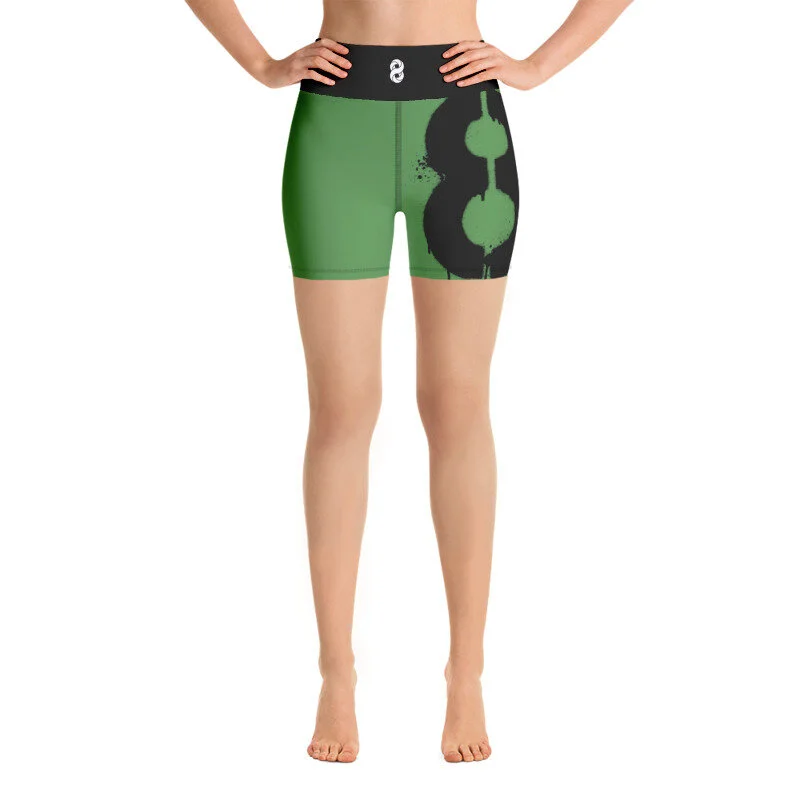 Green Yoga Shorts