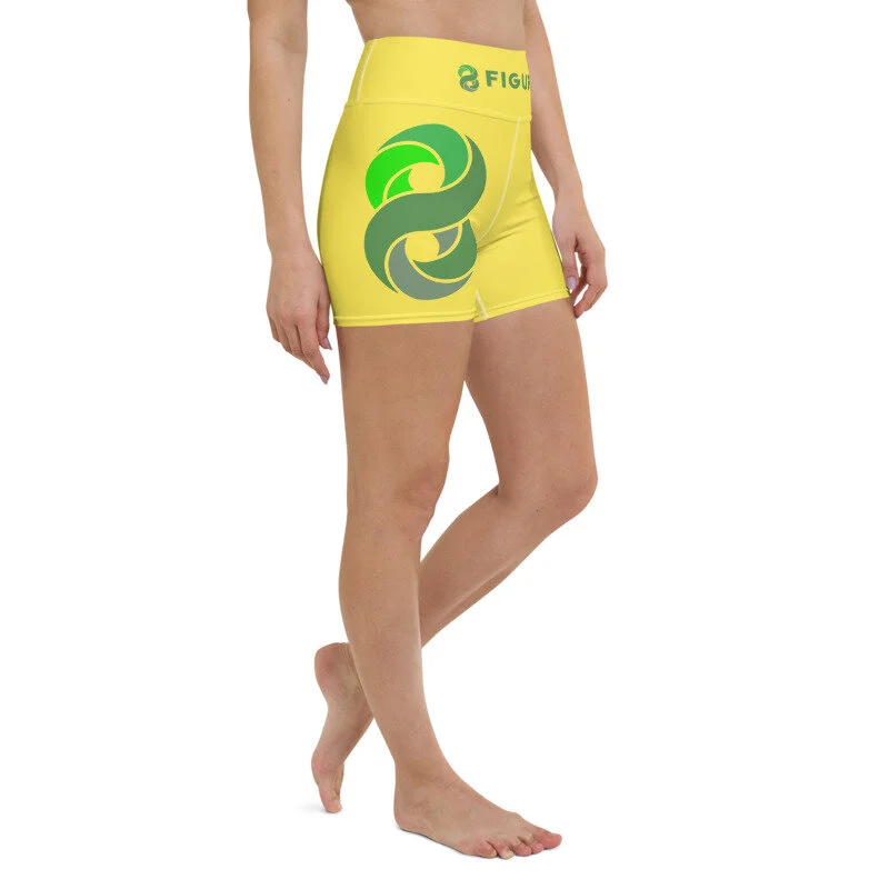 8 Classic Logo Yoga Shorts (Yellow)