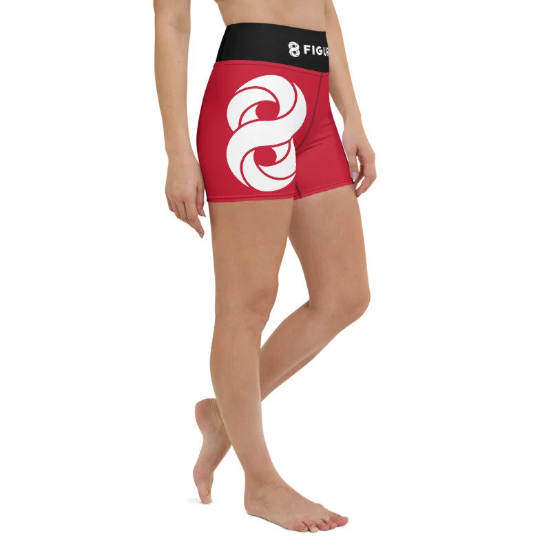 8 Classic Logo Yoga Shorts (Red)