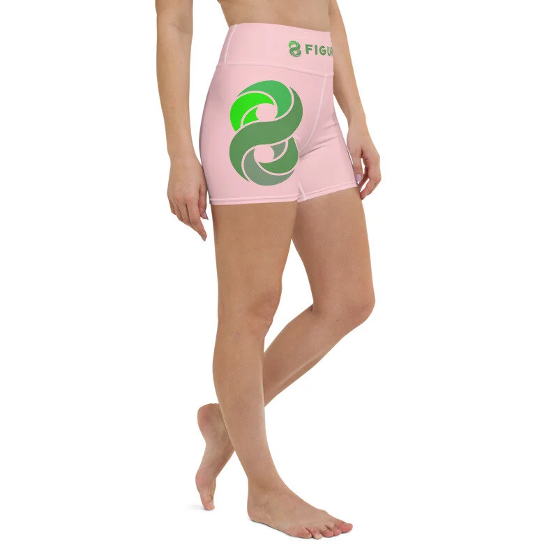 8 Classic Logo Yoga Shorts (Soft Pink)