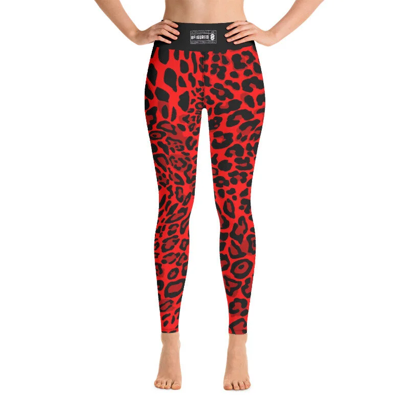 8Figured Leopard Print Leggings
