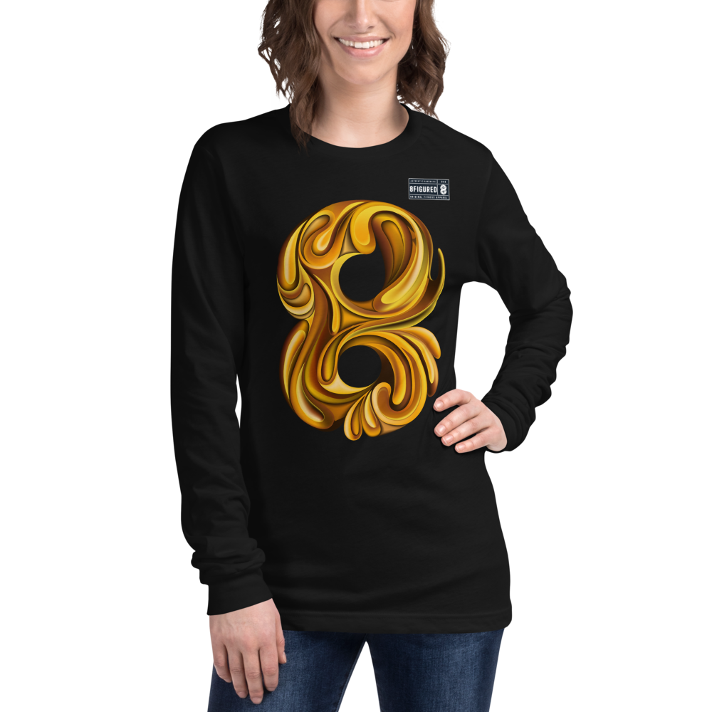 8Figured Gold Logo Unisex Long Sleeve Tee