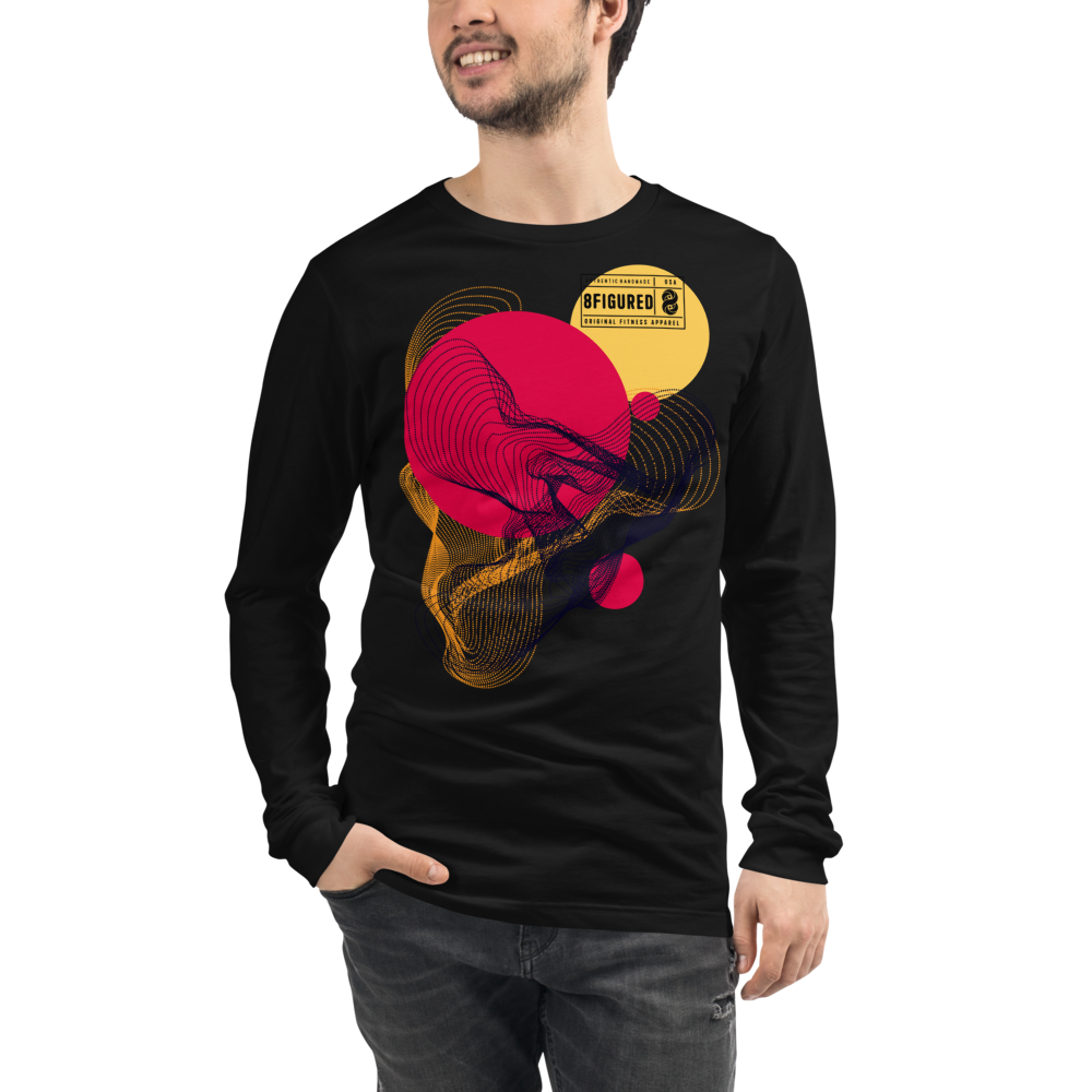 8Figured Abstract Unisex Long Sleeve Tee (avail in 2 colors)