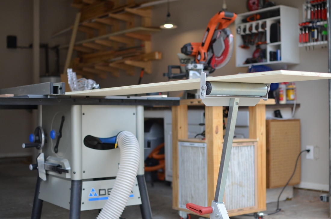 A quick table saw rip just to make sure all the edges have a nice clean square edge