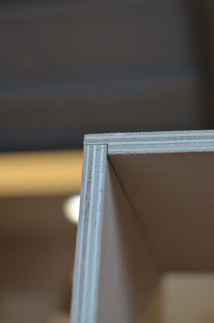 Here is an example of how the joint fits together. This also helps everything remain square when I glue it up