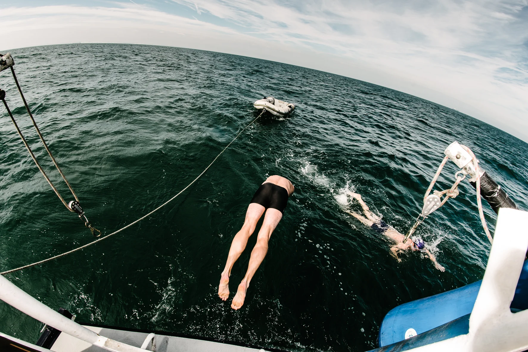 A Swimhaler takes the plunge - Photo courtesy of Graham Carlow - © 2016 - www.grahamcarlow.com
