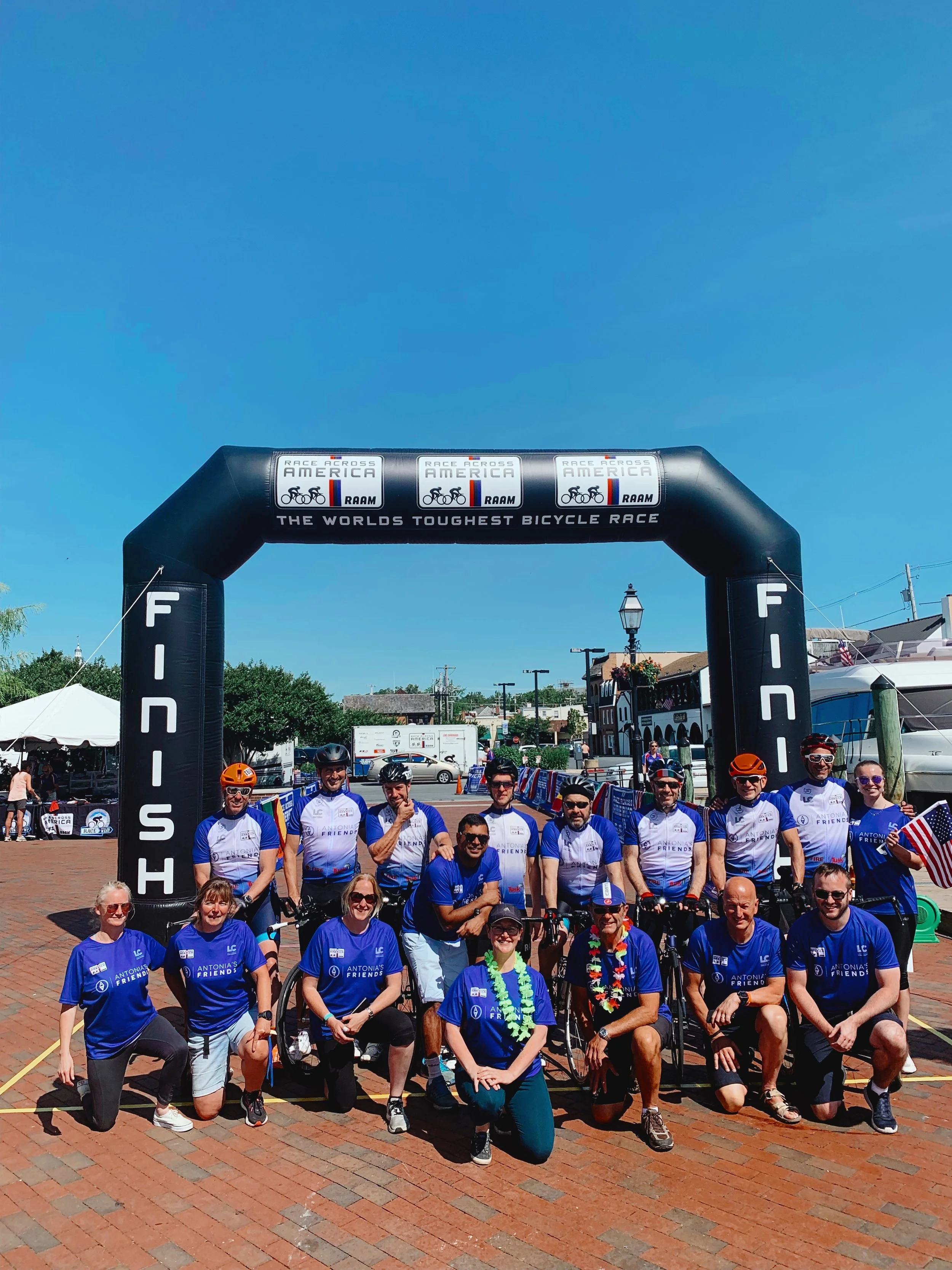 Riders and their crew