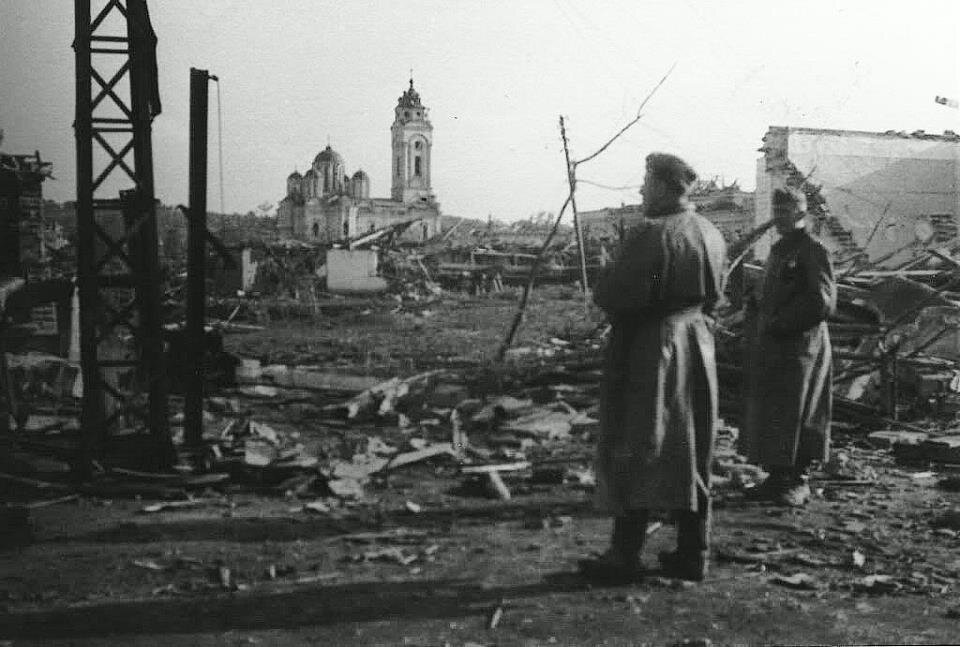 Nemački vojnici u centru Smedereva nakon eksplozije