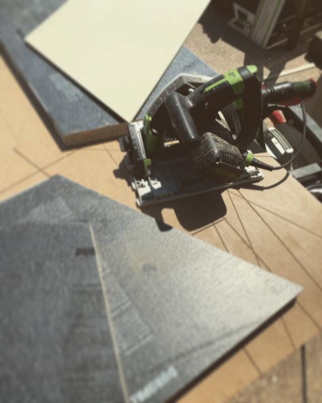 Getting the brain working with a few angles today 🤓 #festoolts55 #duropal
