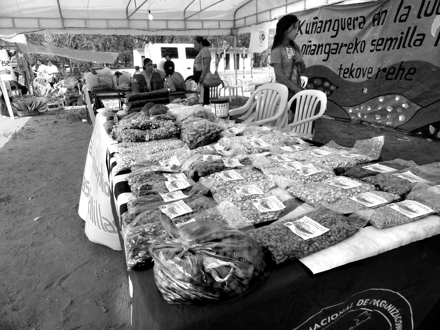 La culture, l‘échange et la vente de semences indigènes jouent un rôle crucial pour la survie des populations autochtones et des paysans, ainsi que pour la sécurité alimentaire. Photo : Heñoi Jey Paraguay