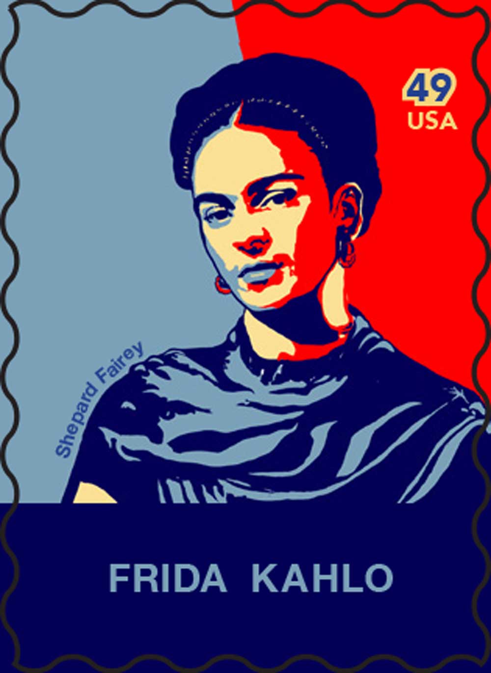 Designer Inspired Stamps: Frida Kahlo