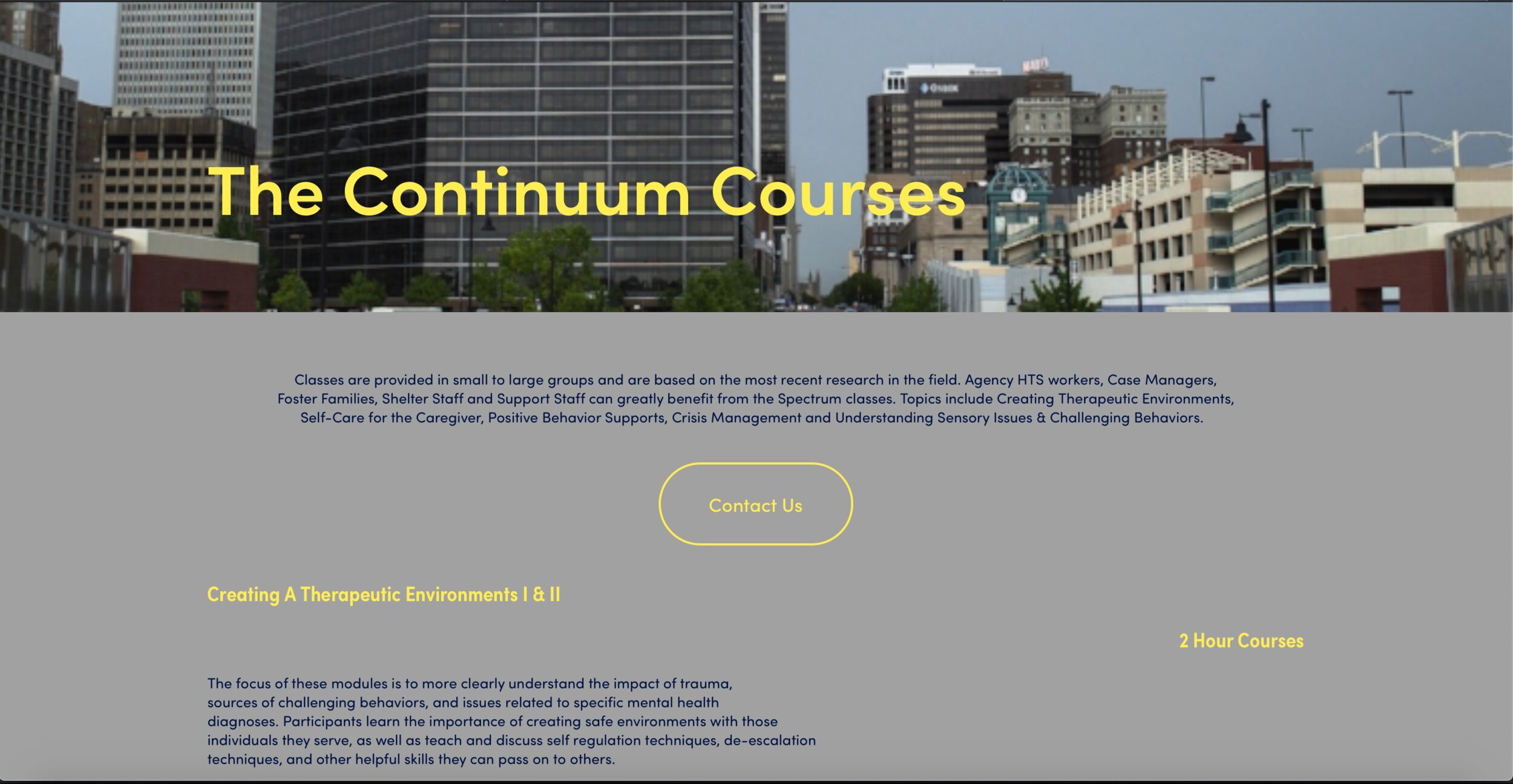 Continuum Courses