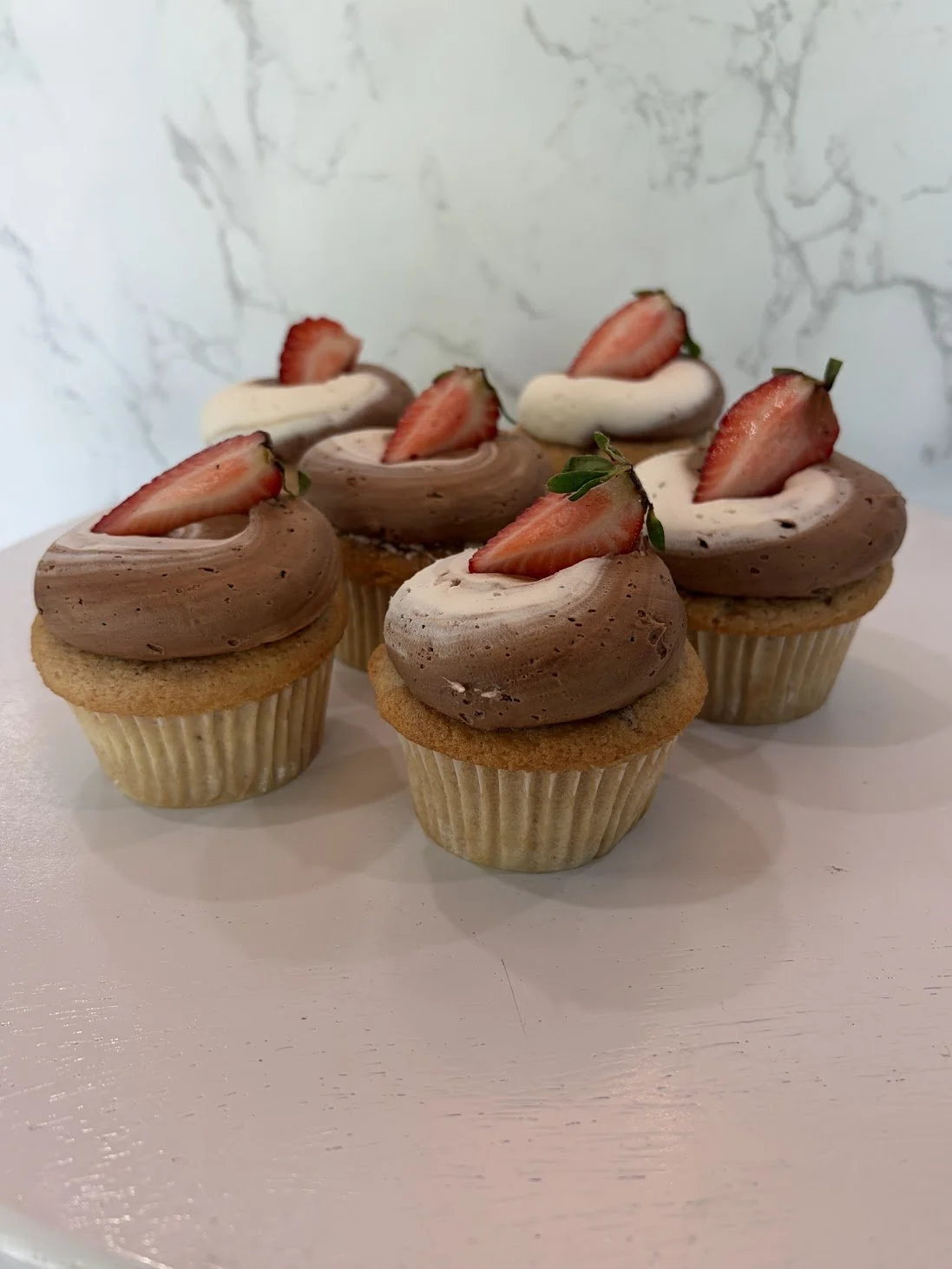 Neapolitan Cupcake