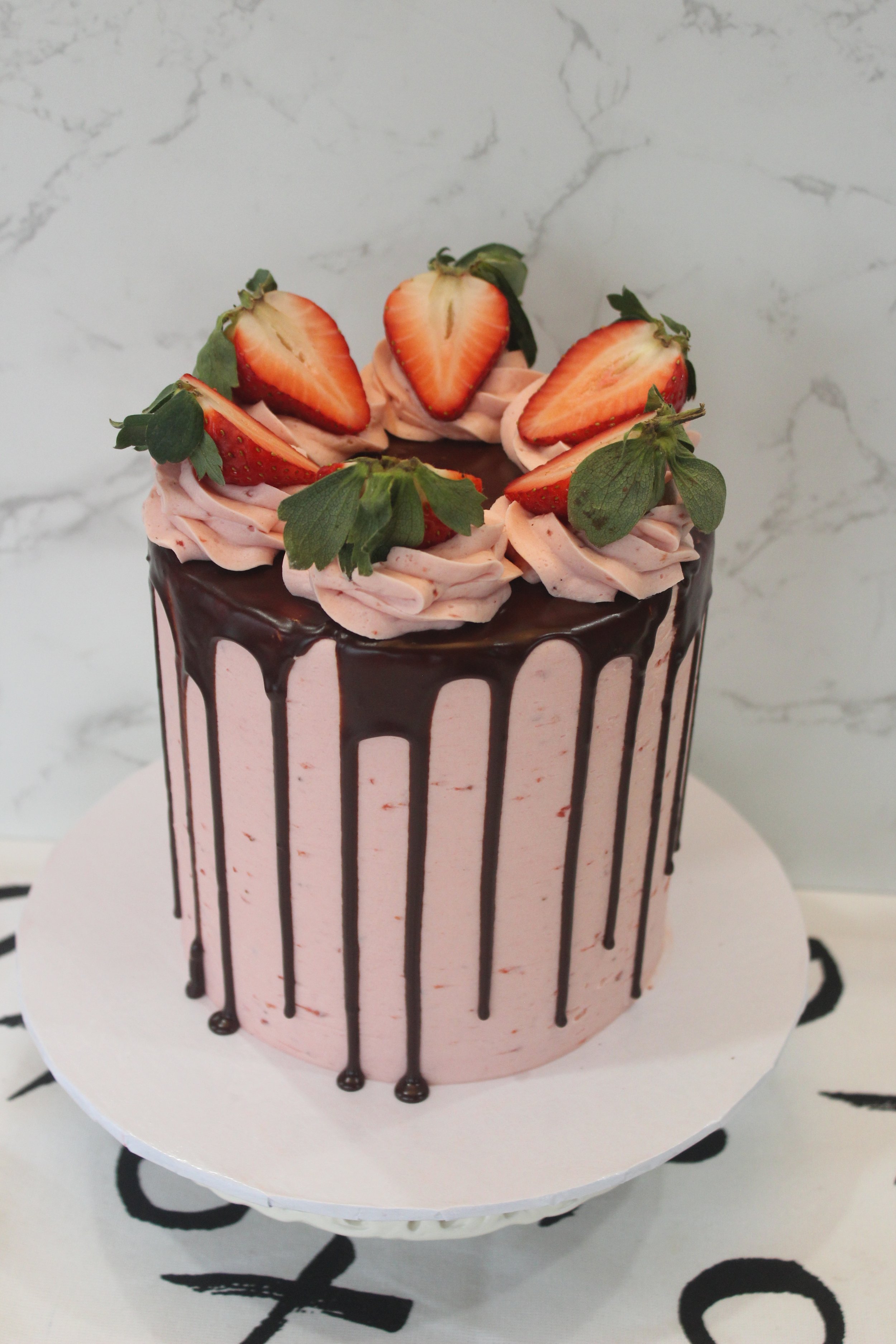 Chocolate Covered Strawberry Cake