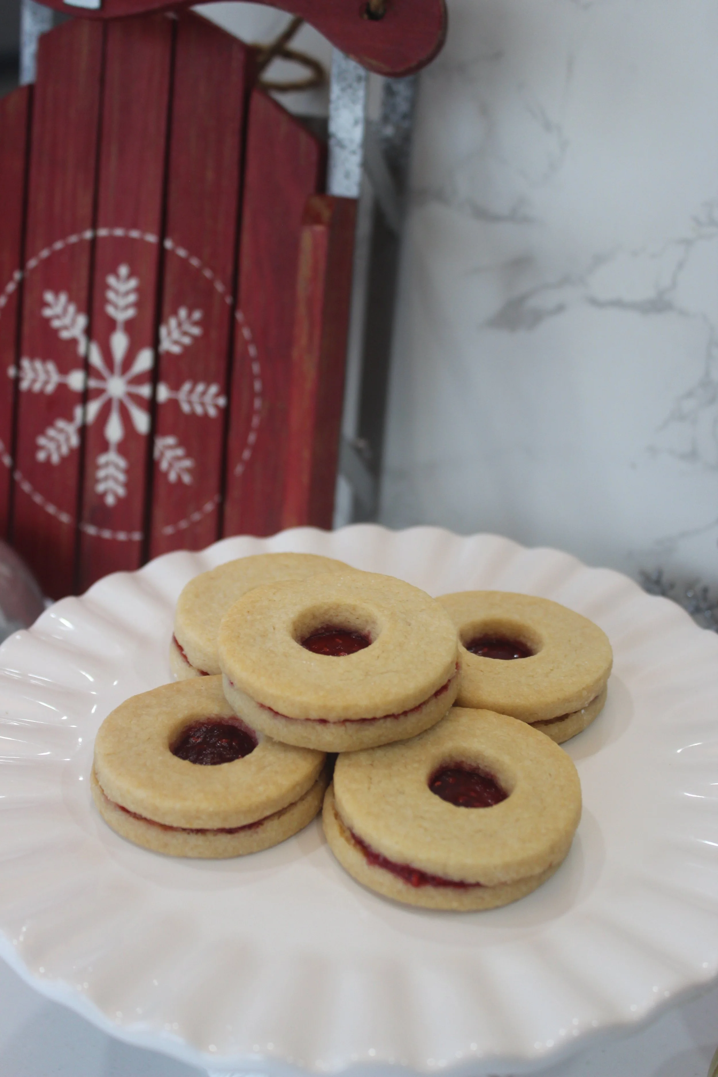 Raspberry Linzer Cookies