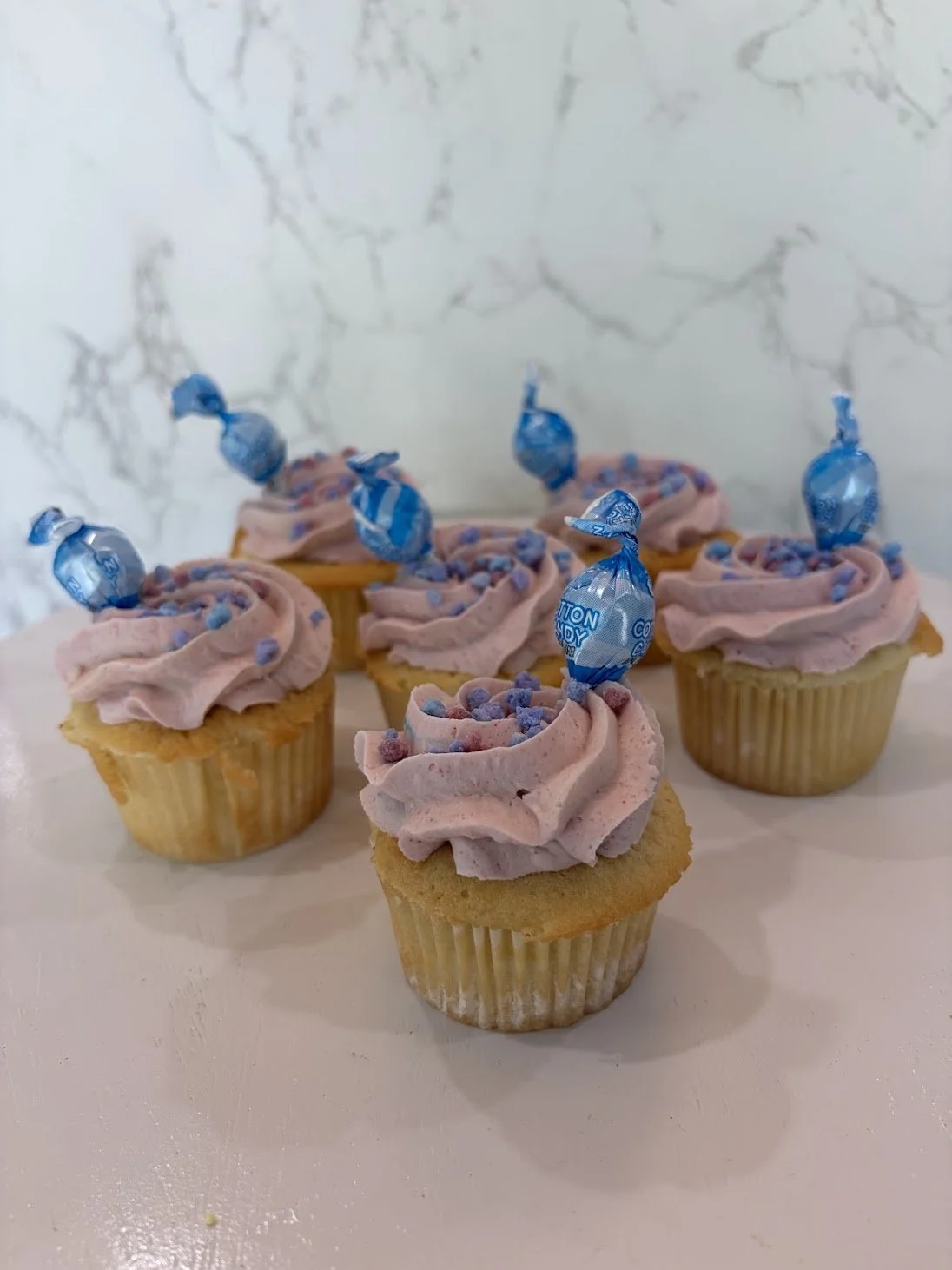 Cotton Candy Cupcake