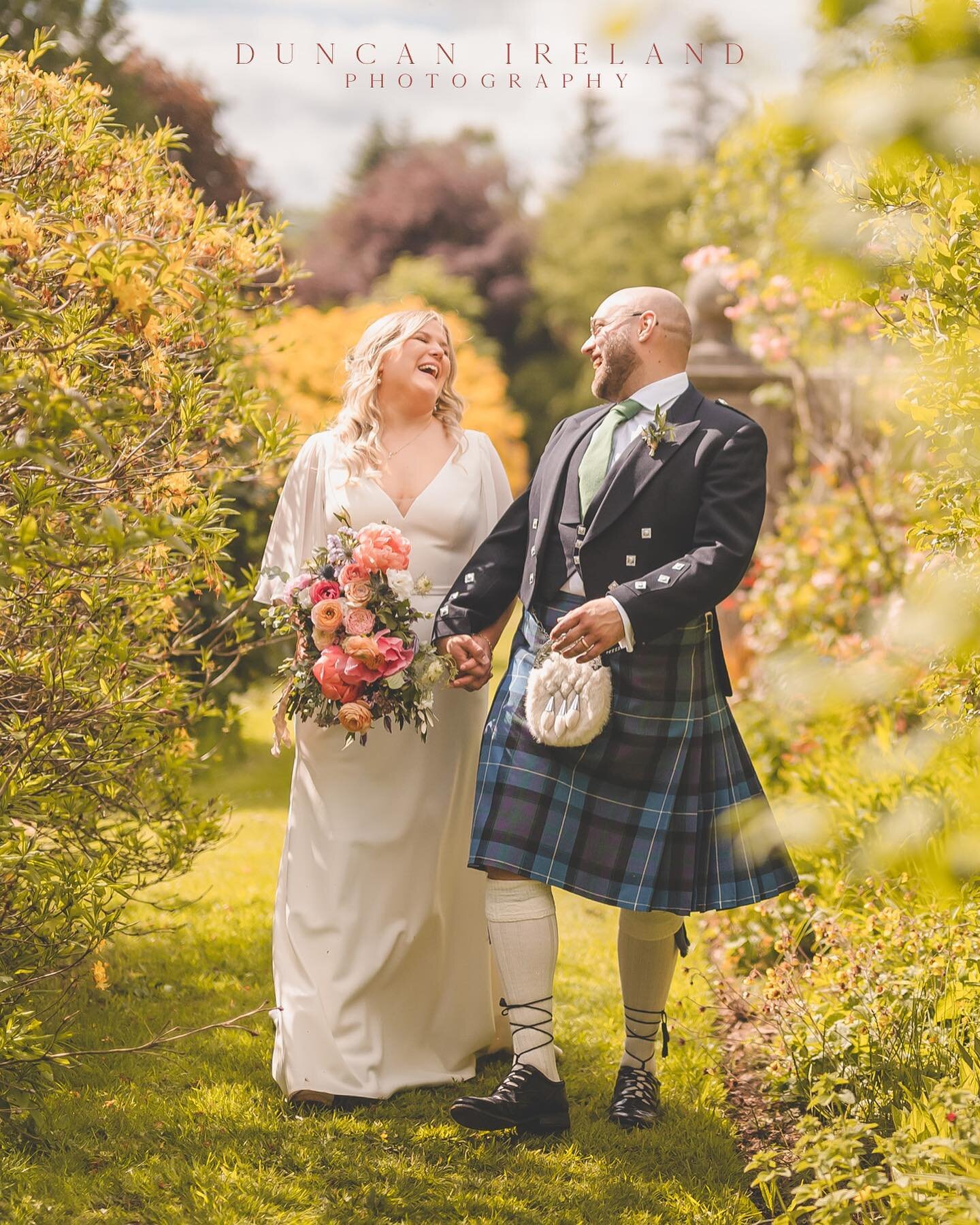 Isla and Jonathan&rsquo;s @Springkell wedding &hellip;your day sums up to me what a Springtime Scottish wedding is all about.  Set in the stunning surroundings of Springkell - filled with vibrant colour, an outdoor ceremony, fun and games and drinks 