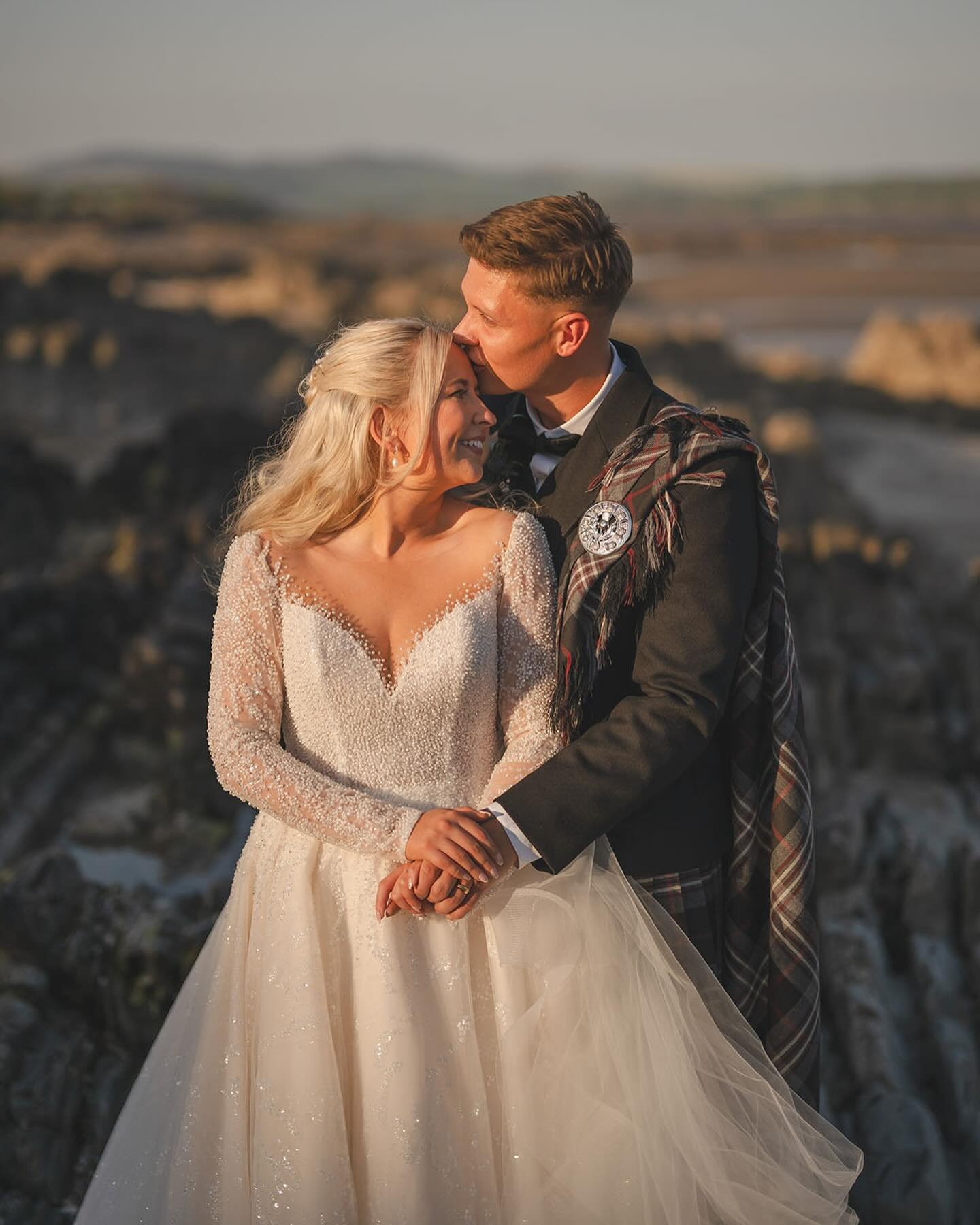The beach - golden hour - golden sand - Elise &amp; Aidan&hellip; the most beautiful of days!! @laggan_life 

Thanks everyone @ggsyard.co.uk for a great day and to @jstmarriedweddingfilms and @ayedothecontent for wonderful company and creativity xx
.