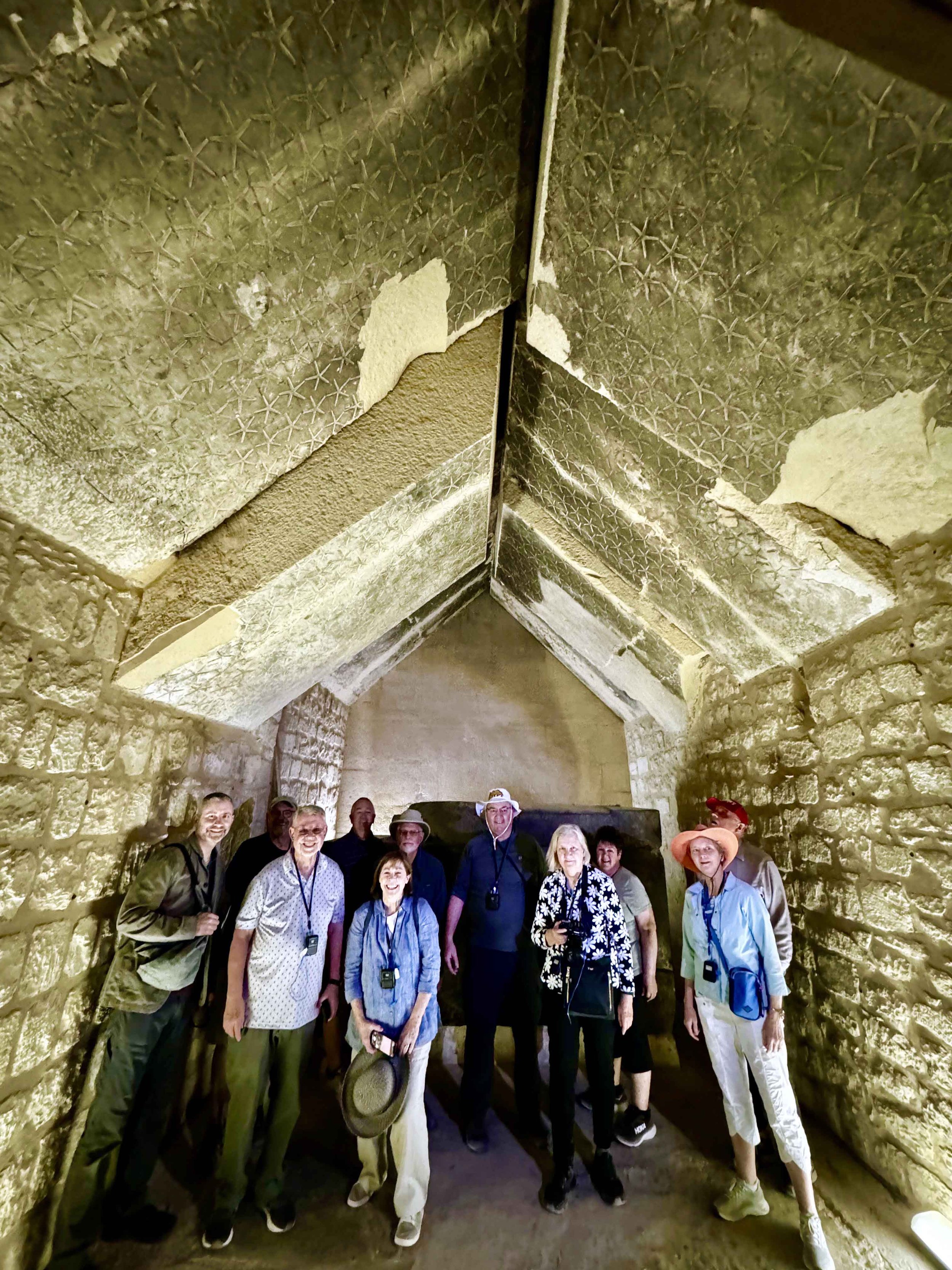 Inside a pyramid near the Step Pyramid