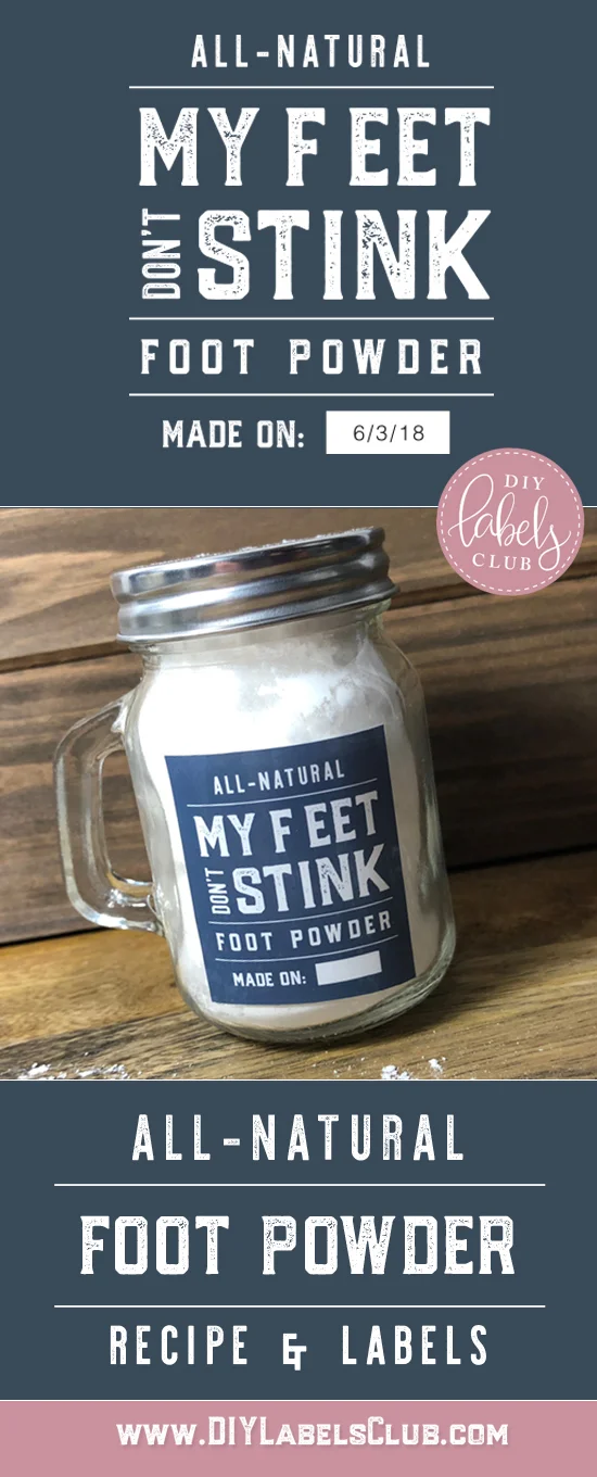 DIY Foot Powder — DIY Labels Club