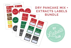 Pancake Mix + Extract Label Bundle — DIY Labels Club