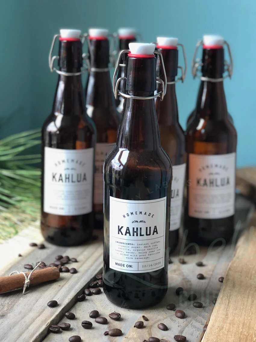Homemade Kahlua Recipe and Labels Set (Digital Download) — DIY Labels Club