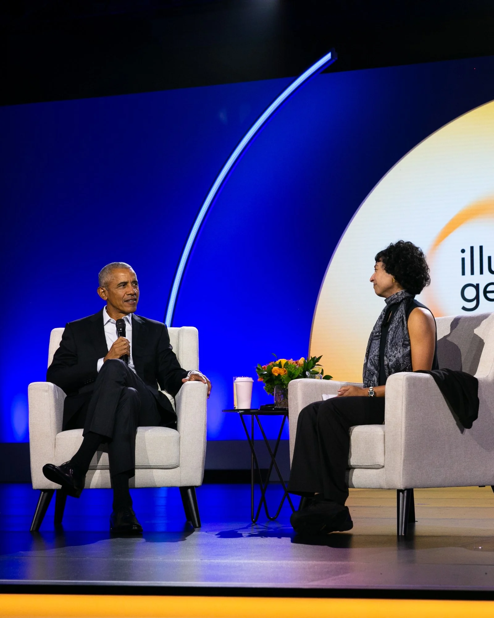 Barack Obama with Sonia Vallabh, The Broad Institute