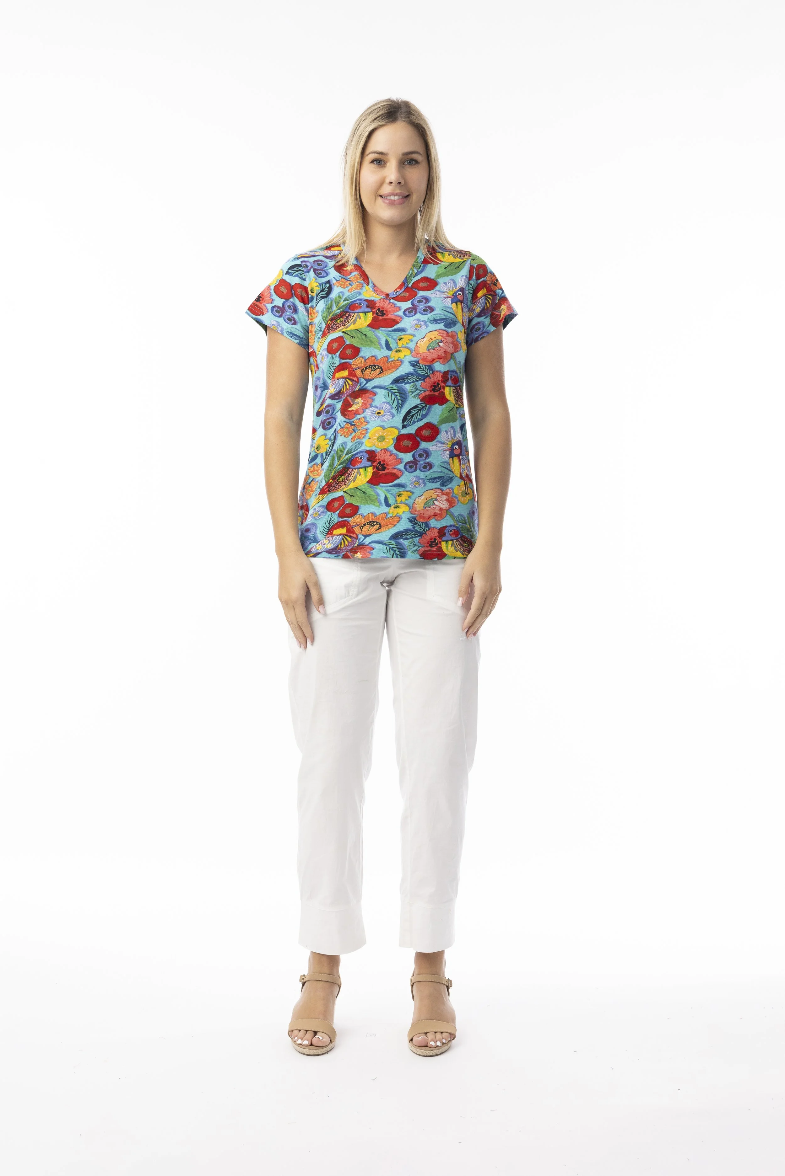 23095B Basic V T-Shirt Birds.jpg