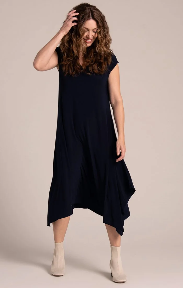 Splice V-Neck Dress