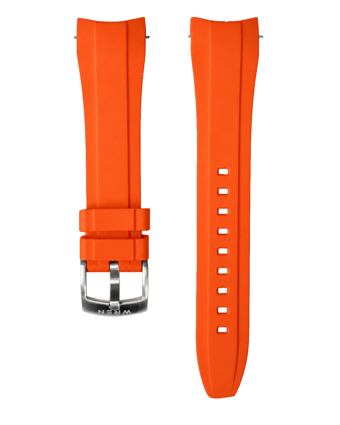 Orange Rubber Strap 22mm