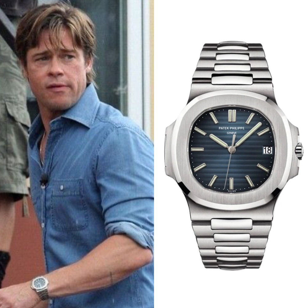 Brad Pitt's Wristwatches Over the Years - From Rolex and Patek Philippe ...