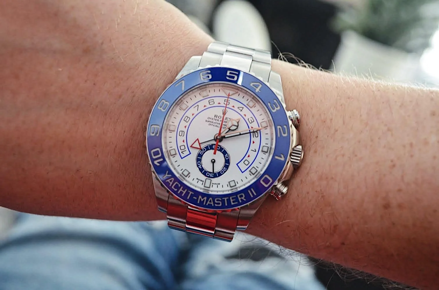 Rolex Watches Rolex Yacht Master Ii On Wrist White Gold Rolex