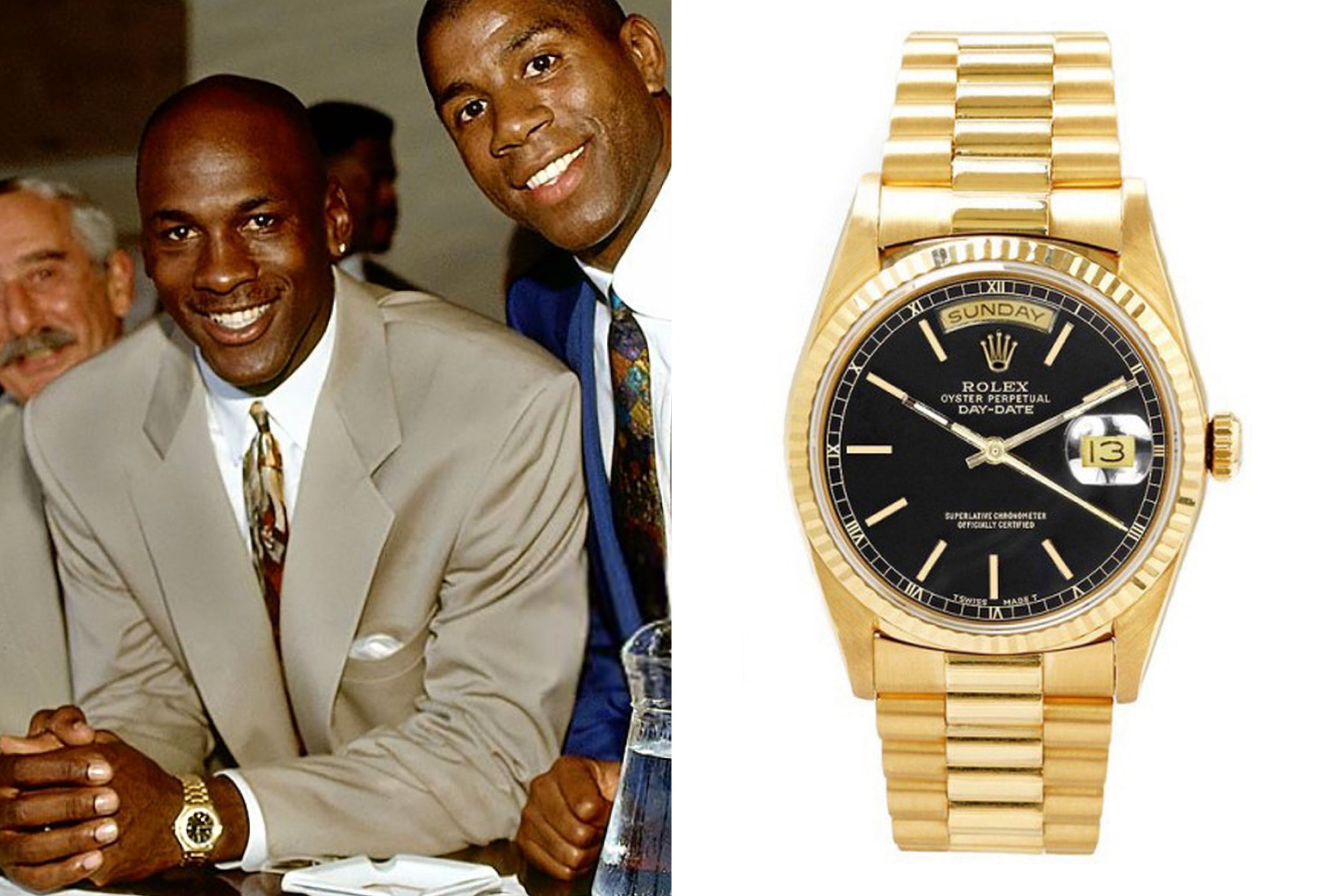 LeBron James - Rolex Oyster Perpetual Day-Date featuring an ice-b