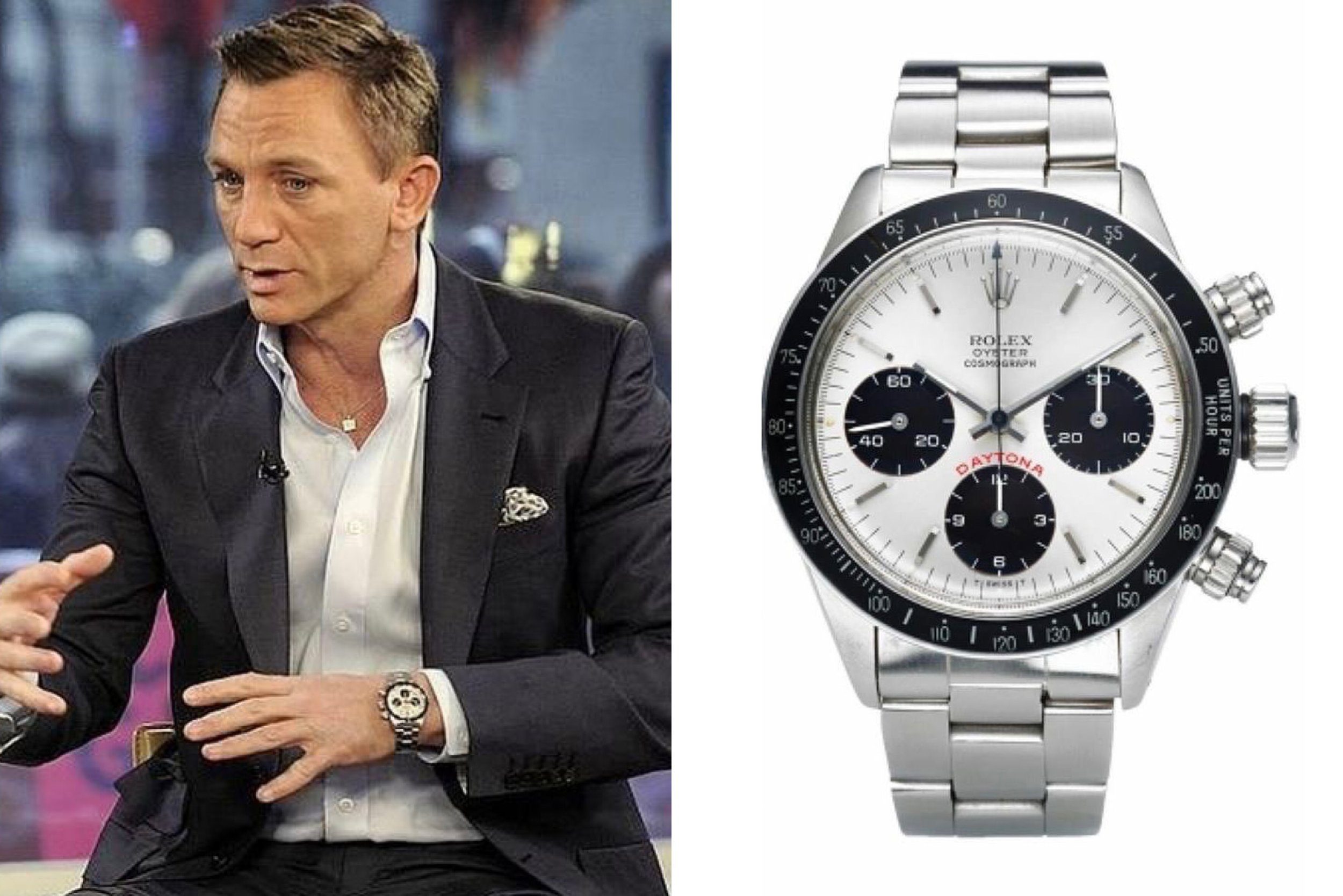 Daniel Craig's Watch Collection Including Omega, Rolex and Even Swatch ...