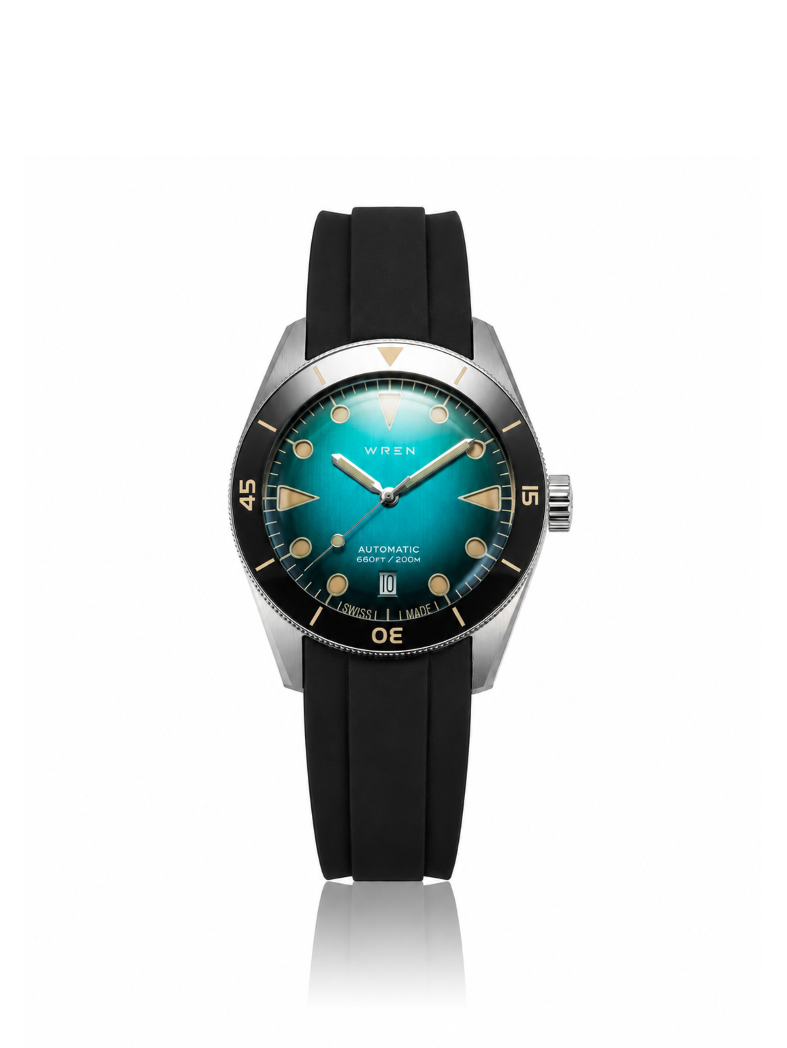 Wren Diver 38 Aqua Black Rubber strap.png