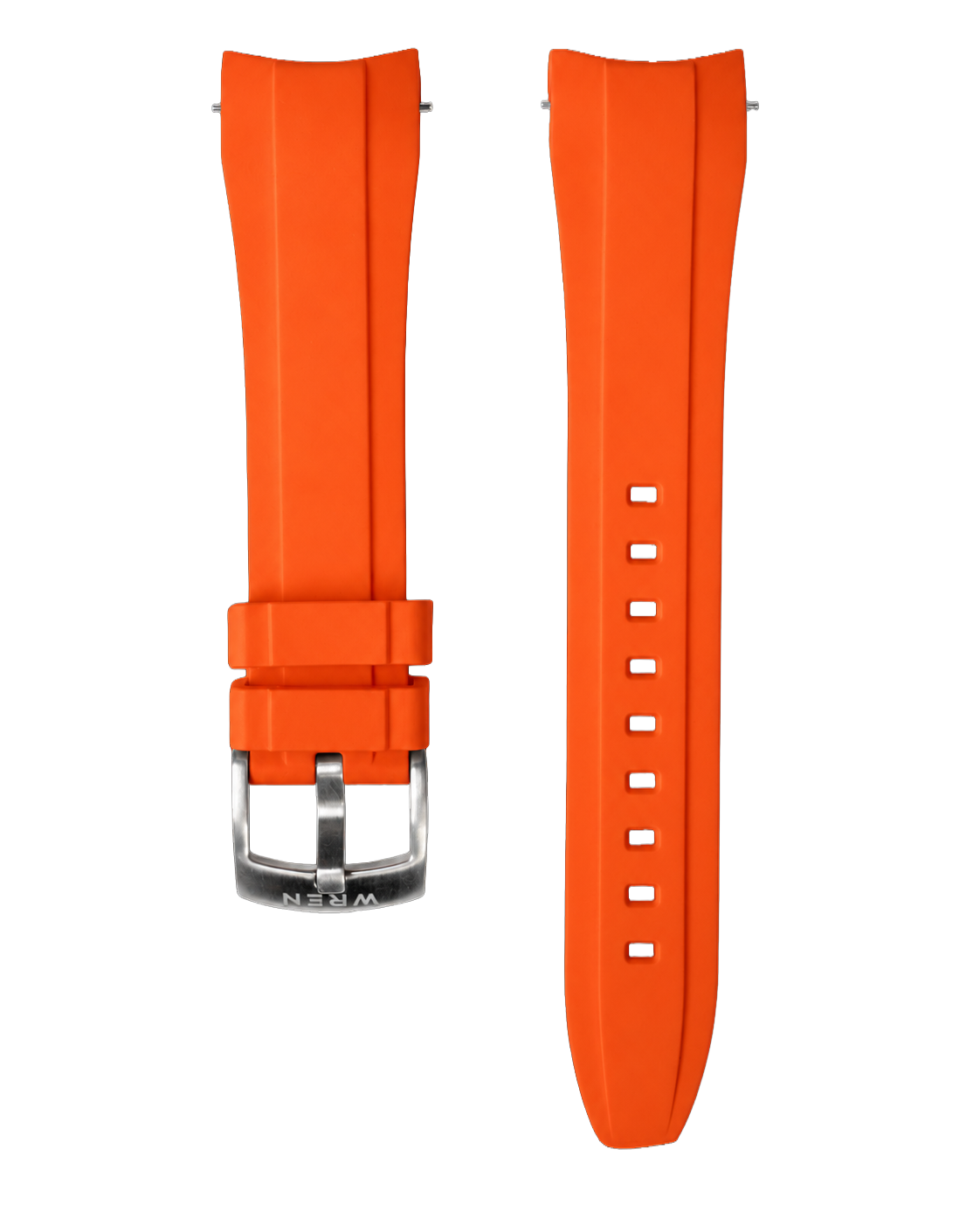 Wren Diver One Oranger Rubber Strap 22mm.png