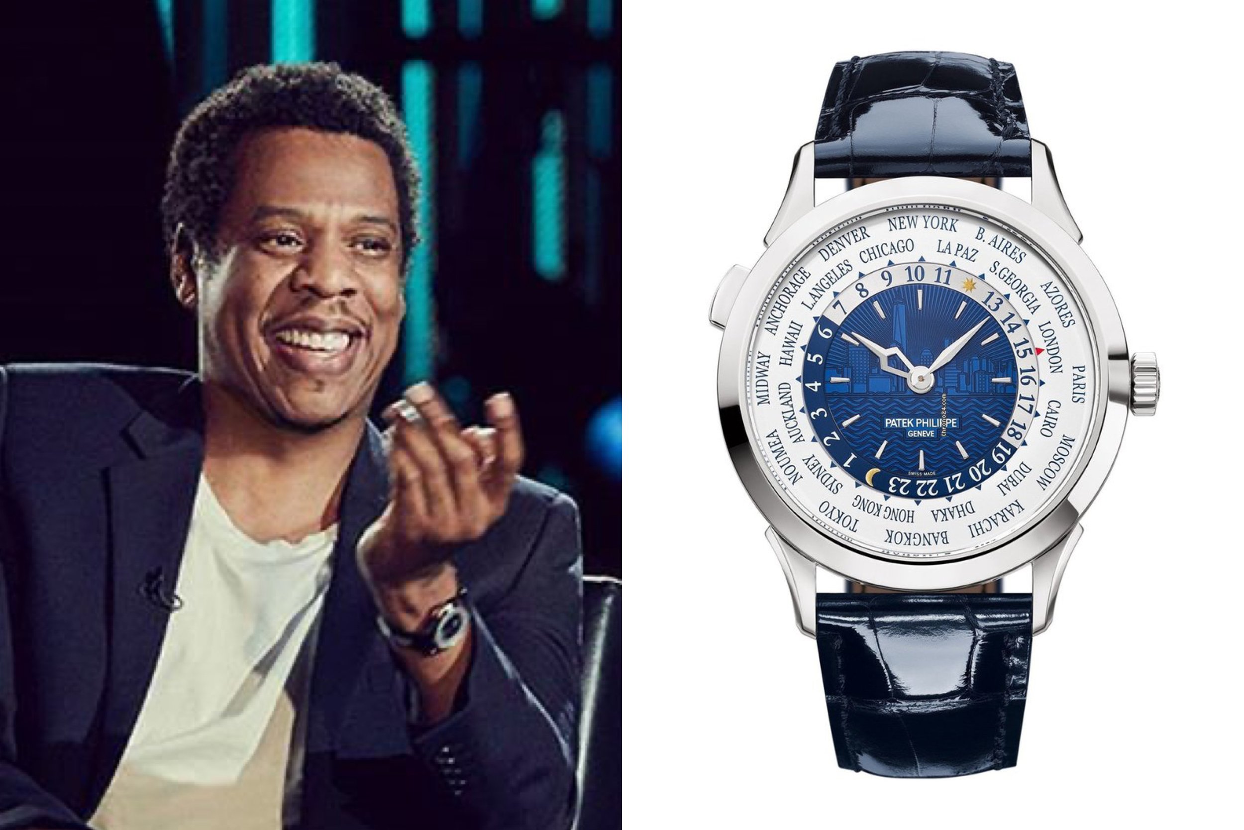 Jay-Z Rocks Another Rare Watch, This Time a Patek Philippe Nautilus in  Tiffany-Blue Valued in the Millions