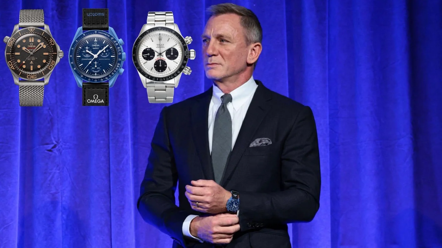 Daniel Craig's Watch Collection Including Omega, Rolex and Even Swatch