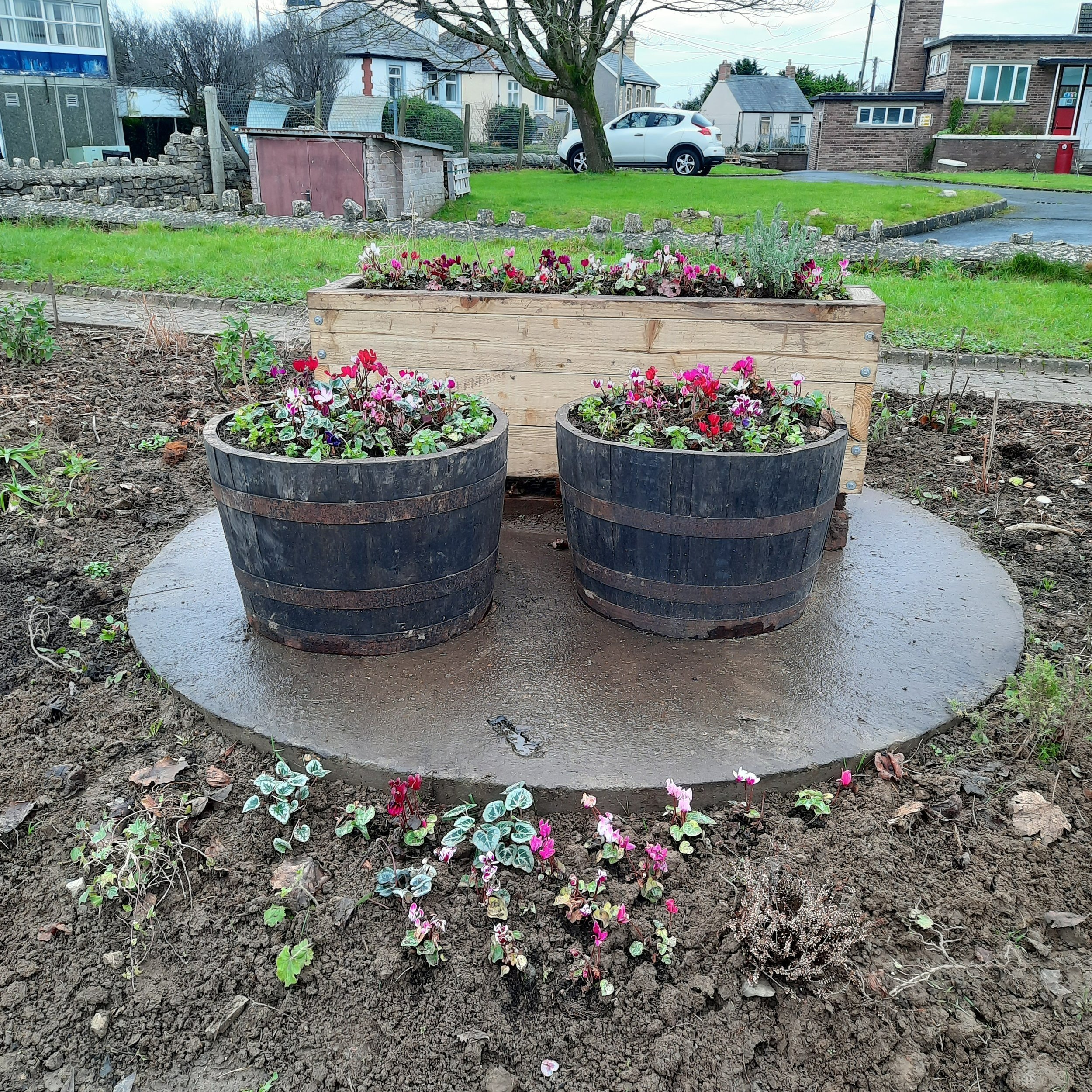 Later in February 2022, lots of progress made to the sensory garden.