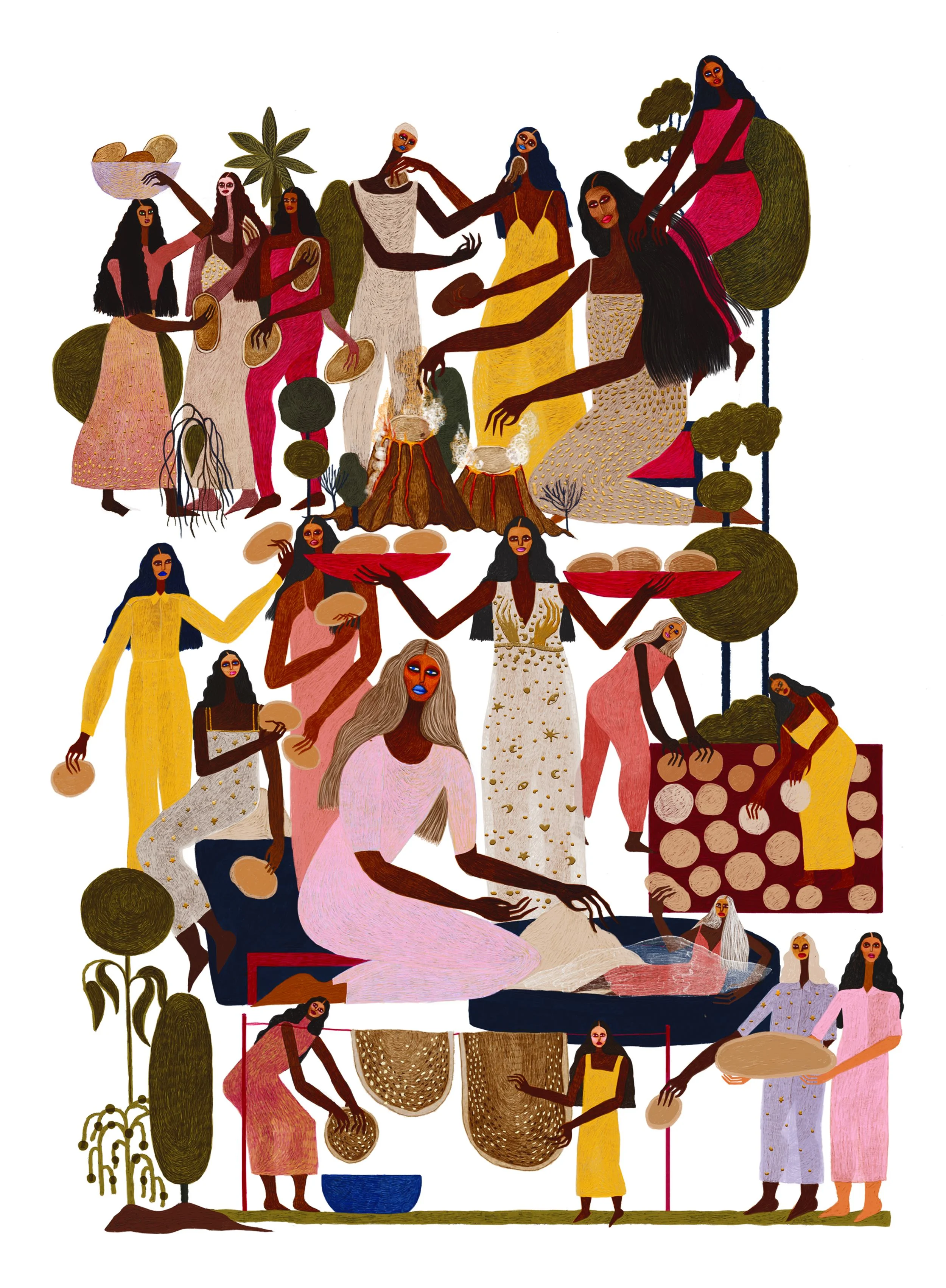 Shared Bread // What kind of bread is being made? “Naan and ancient Egyptian flat bread that I saw in a documentary.”
