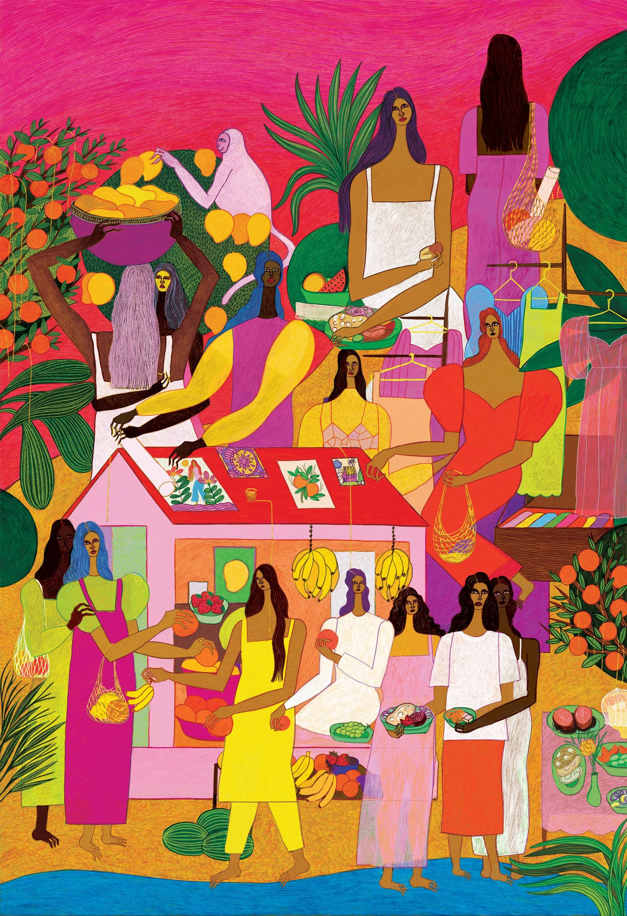 A Fruity Bunch // “It's an evening bazaar for friends and family to mingle and exchange gifts.”