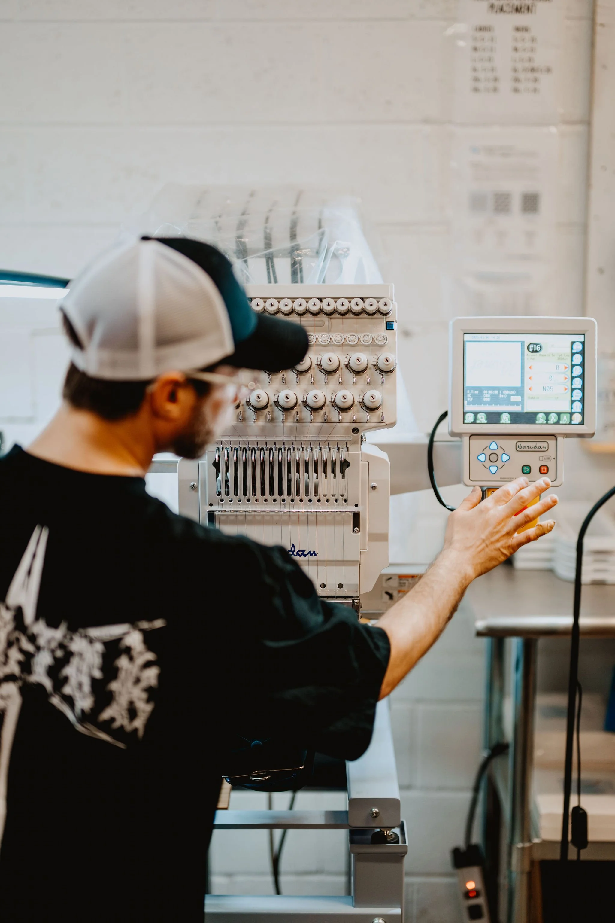 custom hat embroidery