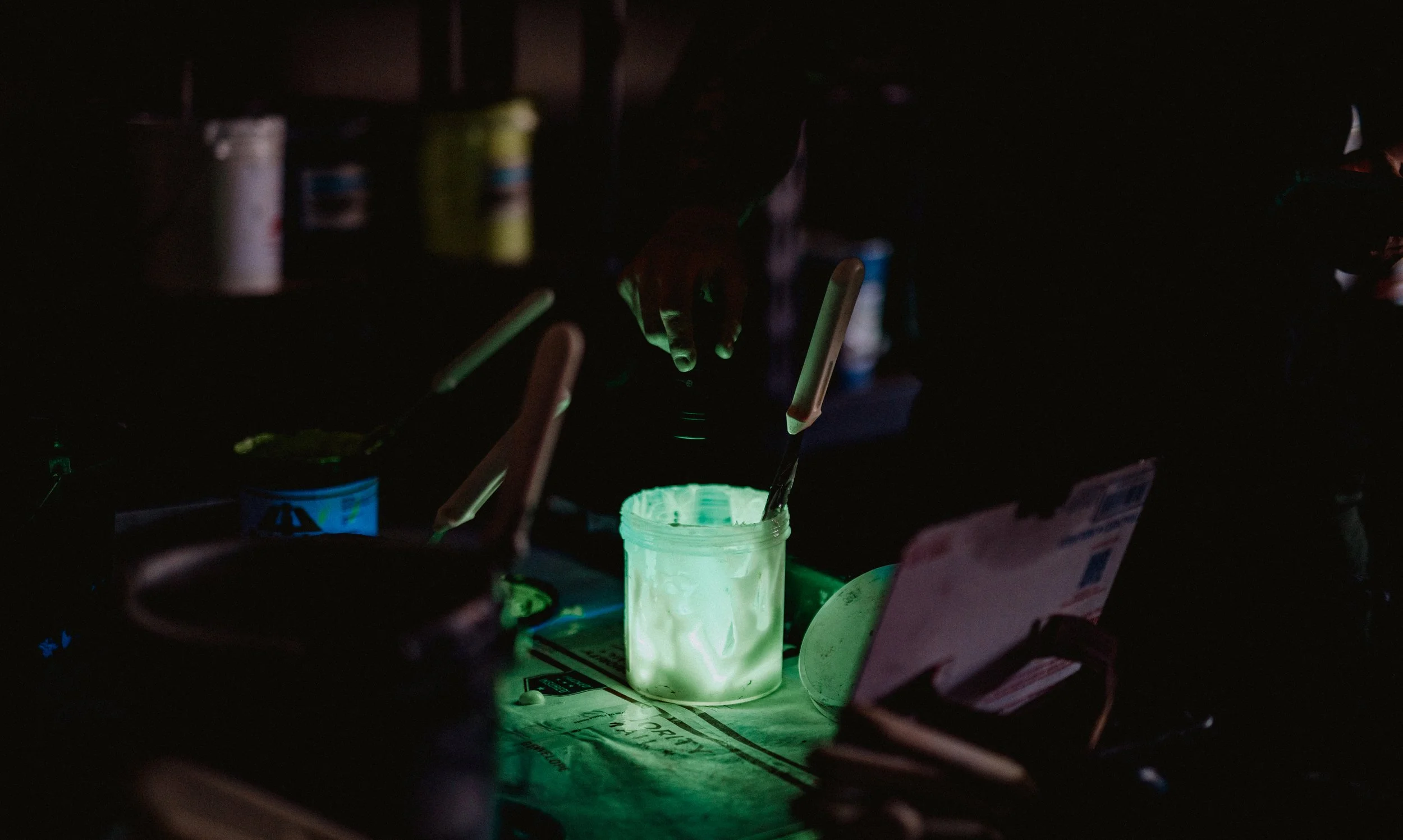 glow in the dark plastisol ink