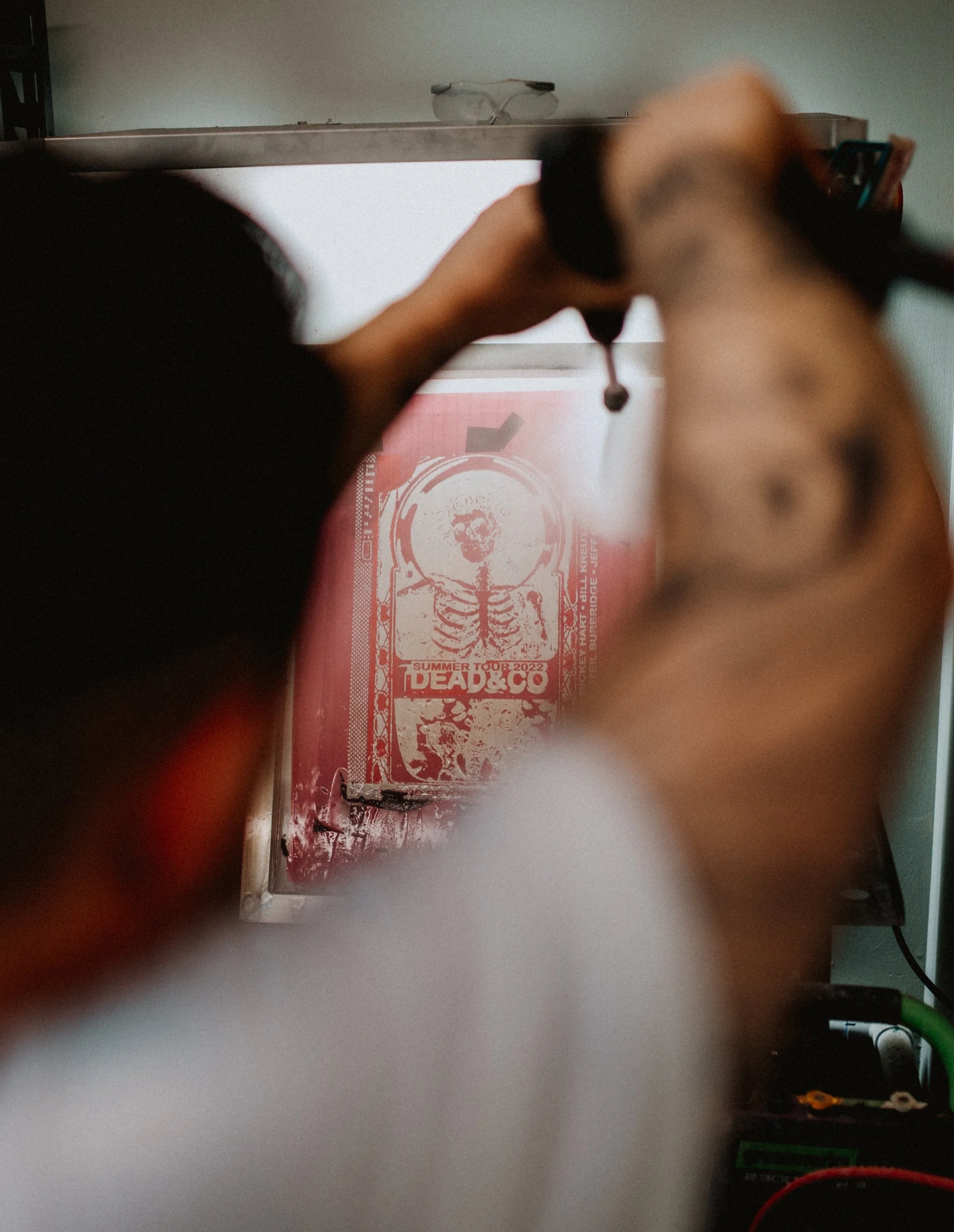 Screen printing screen wash out