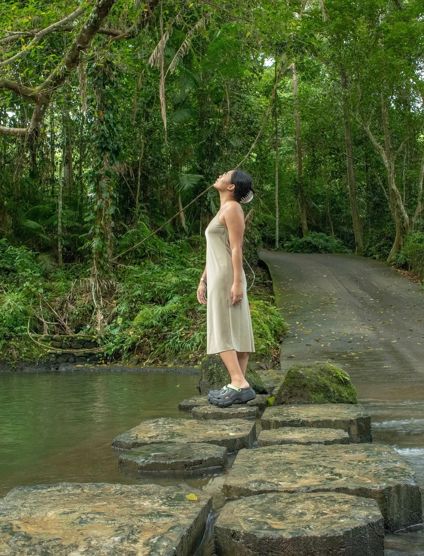 Went to a lake. 
Greeted with a rainbow.
Came home refreshed 🧡