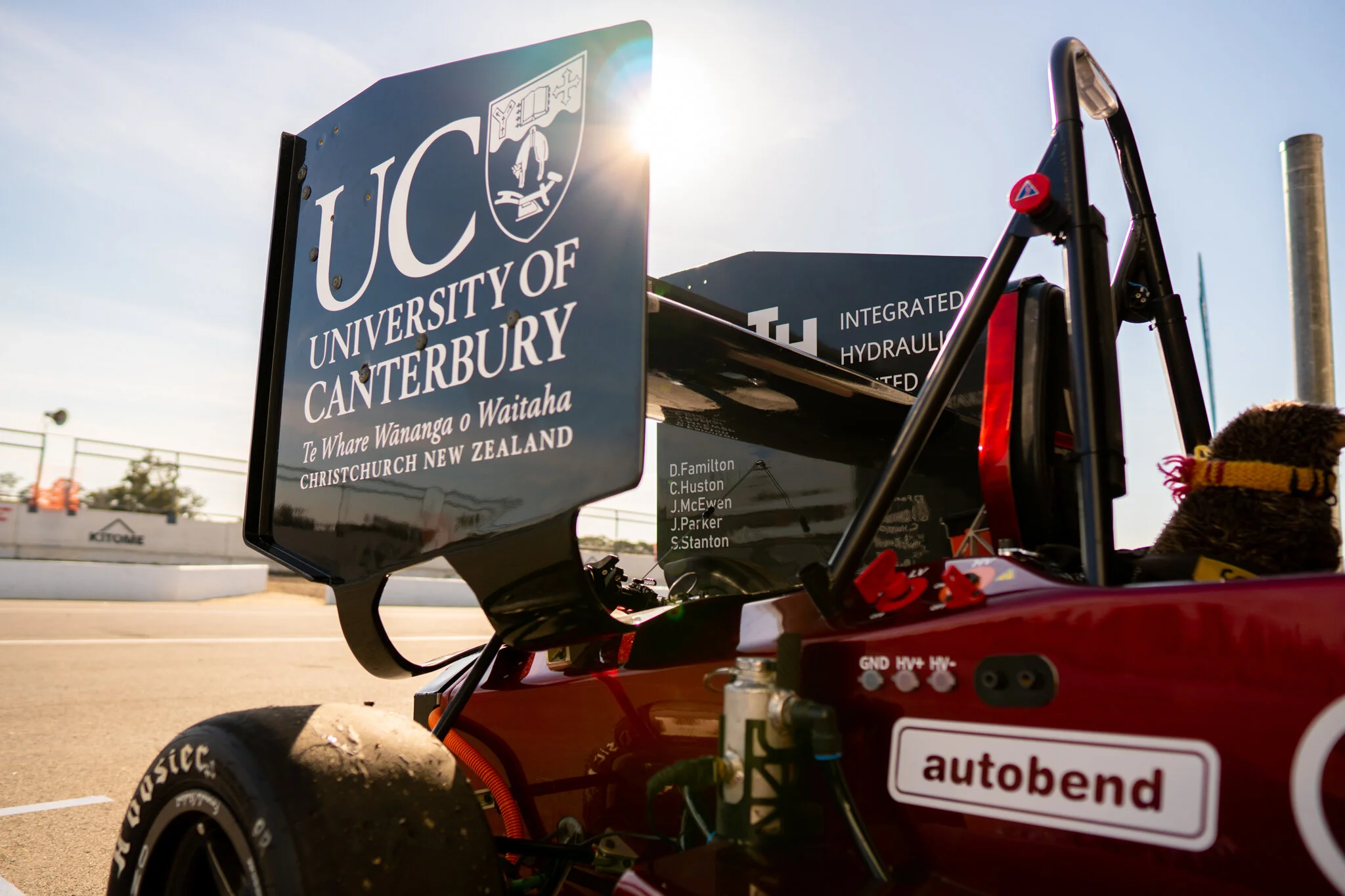 Custom-built electric race car brings international success for UC Motorsport
