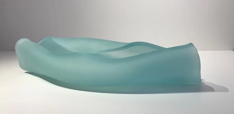 Student sculpts fluid glass into exciting forms at Ramp Gallery 