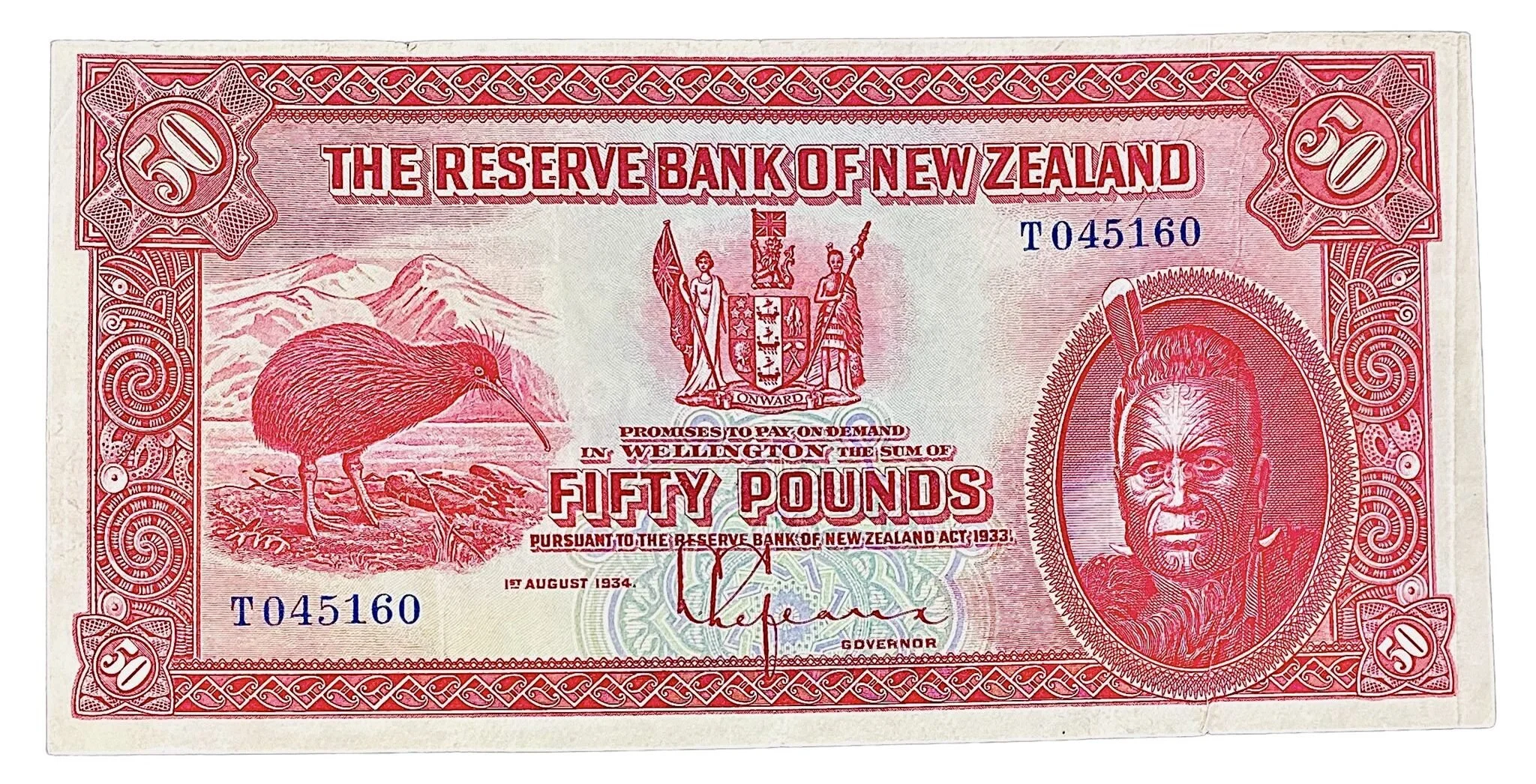 Nearly $42,000 asking price for an old NZ banknote