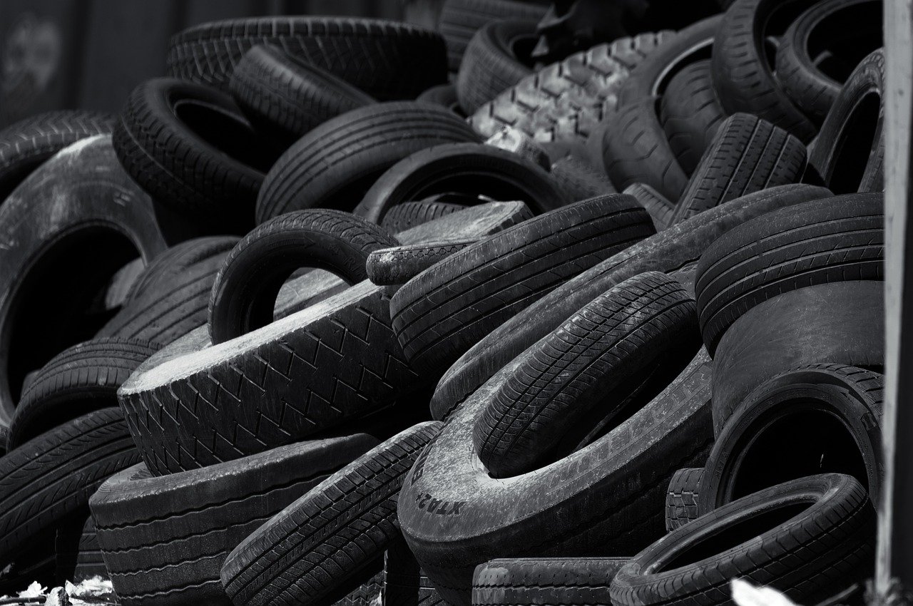Old tyres being turned into consumer products